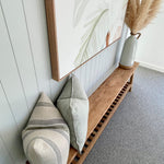 Rustic Teak Bench with Storage Shelf