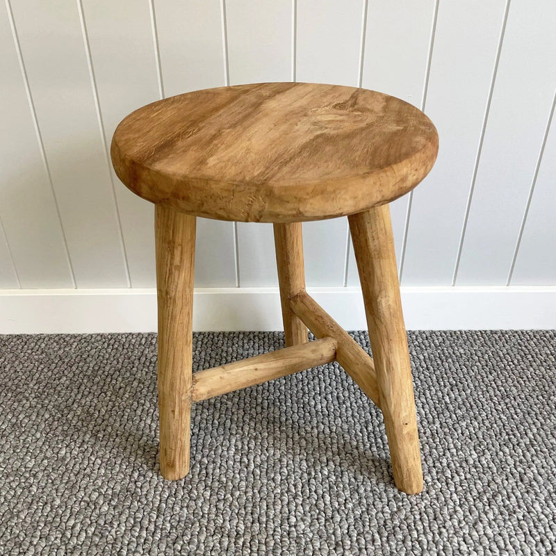 Rustic Teak Stool