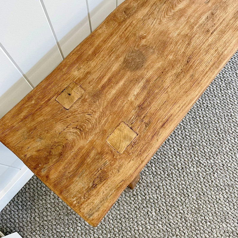 Rustic Teak Bench - 1.5m + Long