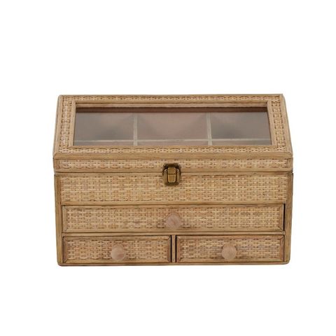 Ava Rattan Jewellery Box